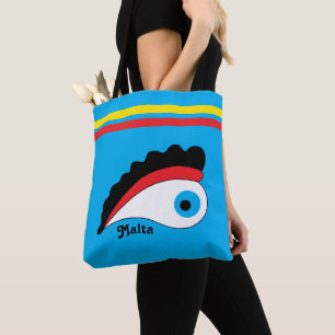Malta Eye kleurrijk Tote Bag