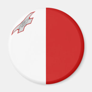 Malta Fisheye Vlag Magneet