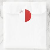 Malta Fisheye Vlag Sticker (Tas)