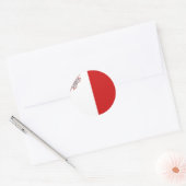 Malta Fisheye Vlag Sticker (Envelop)
