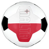 Malta Flag Bicolor Patriotic  Voetbal (Gedraaid)