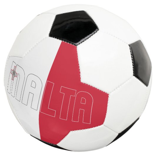 Malta Flag Bicolor Patriotic  Voetbal (Drie kwart)