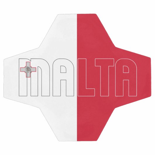 Malta Flag Bicolor Patriotic  Voetbal (Enkel)