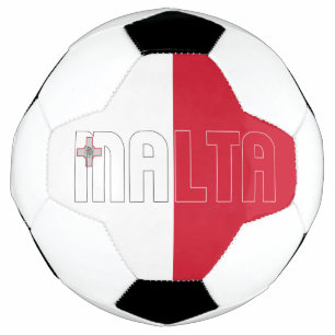 Malta Flag Bicolor Patriotic Voetbal