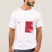 Malta Flag Brush Art T-shirt (Voorkant)