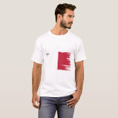 Malta Flag Brush Art T-shirt (Voorkant volledig)