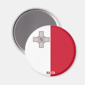 Malta Flag Charming Patriotic Magneet (Voorkant / Achterkant)