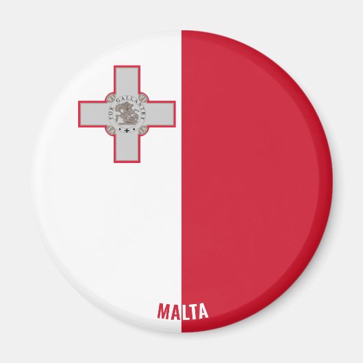 Malta Flag Charming Patriotic Magneet (Voorkant)