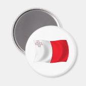Malta Flag Magnet (Voorkant / Achterkant)