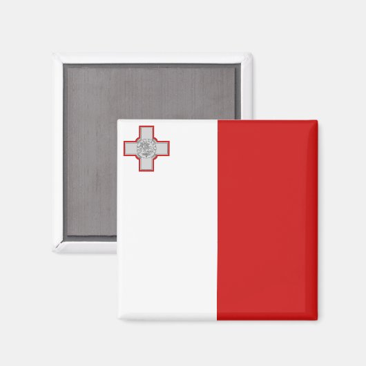 Malta Flag Magnet (Voorkant / Achterkant)