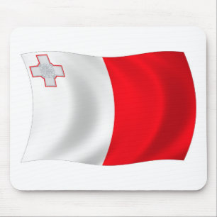 Malta Flag Mousepad Muismat