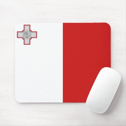 Malta Flag Mousepad Muismat (Met muis)
