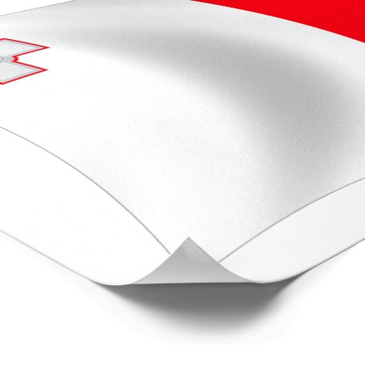 Malta Flag Poster Print (Hoek)