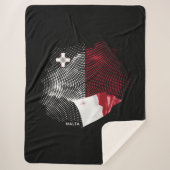 Malta flag sherpa deken (Voorkant)