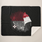 Malta flag sherpa deken (Voorkant (horizontaal))