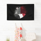 Malta flag spandoek (Insitu)