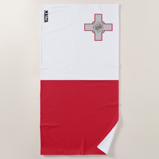 Malta Flag Splendid Patriotic Strandlaken (Voorkant)