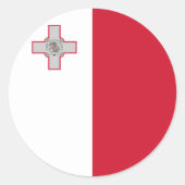 Malta Flag Sticker (Voorkant)