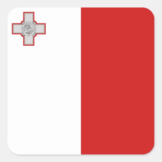Malta Flag Sticker (Voorkant)