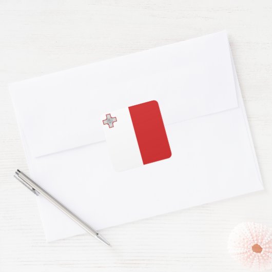 Malta Flag Sticker (Envelop)