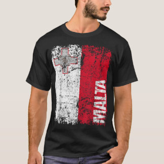 MALTA Flag Verstoorde MALTA T-shirt