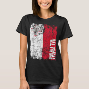 MALTA Flag Verstoorde MALTA T-shirt