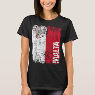 MALTA Flag Verstoorde MALTA T-shirt