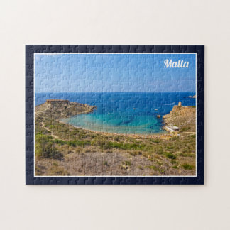 Malta Ghajn Tuffieha Baai Middellandse Zee Eiland Legpuzzel