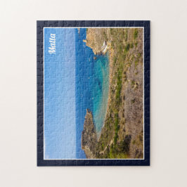 Malta Ghajn Tuffieha Baai Middellandse Zee Eiland Legpuzzel