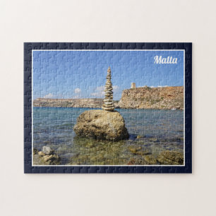 Malta Għajn Tuffieħa Baai Middellandse Zee Kust Legpuzzel