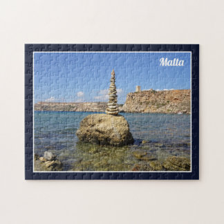 Malta Għajn Tuffieħa Bay Mediterranean Sea Shore Legpuzzel