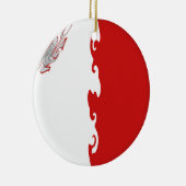 Malta Gnarly Flag Keramisch Ornament (Rechts)