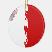 Malta Gnarly Flag Keramisch Ornament (Links)