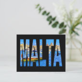 Malta Grote Haven Birgu Briefkaart (Staand voorkant)