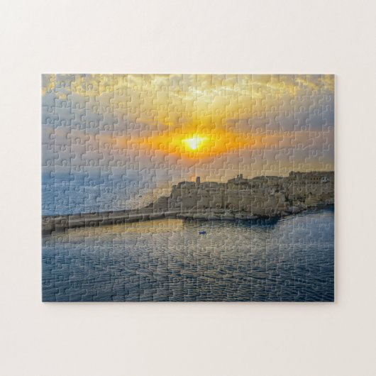 Malta Harbour Sunset. Legpuzzel (Horizontaal)