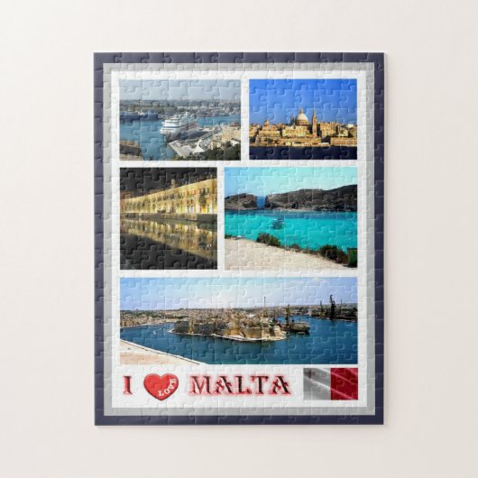 Malta - I Love - Legpuzzel (Verticaal)