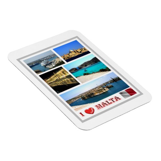 Malta - I Love - Magneet (Rechterzijde)