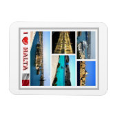 Malta - I Love - Magneet (Horizontaal)