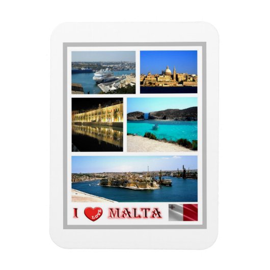 Malta - I Love - Magneet (Verticaal)