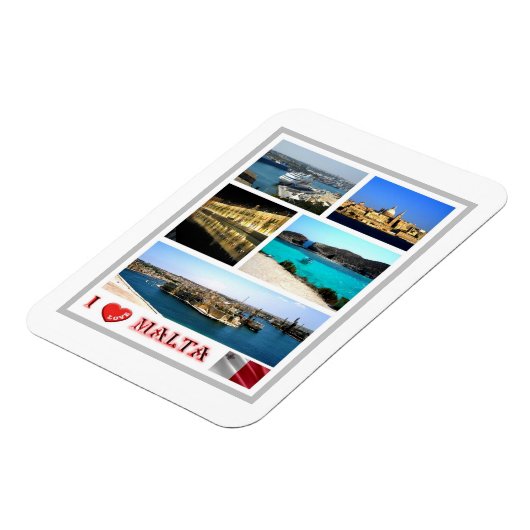 Malta - I Love - Magneet (Linkerzijde)