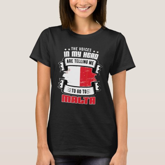 Malta In Mijn Hoofd T-shirt (Voorkant)
