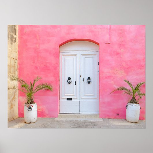 💖 Malta in Roze 🌴 Poster (Voorkant)