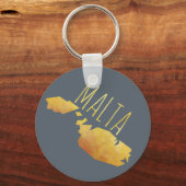 Malta-kaart Sleutelhanger (Voorkant)