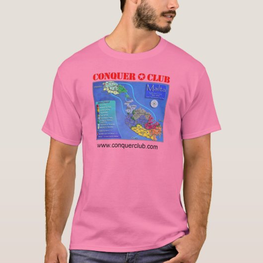 Malta-kaart T-shirt (Voorkant)