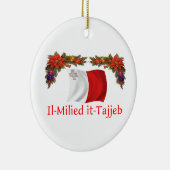 Malta Kerstmis Keramisch Ornament (Rechts)