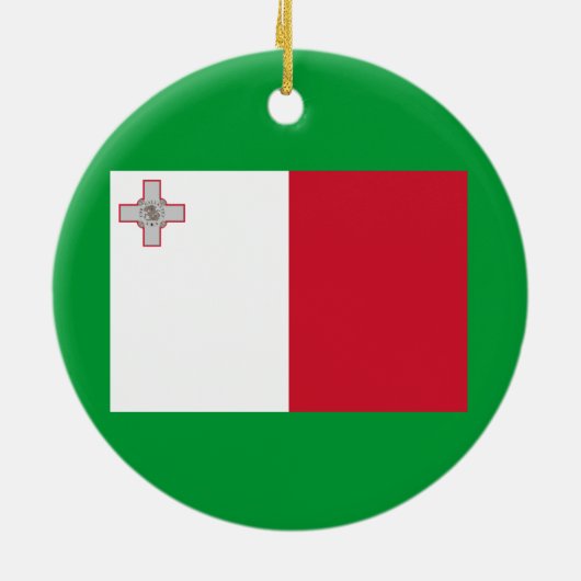 MALTA* kerstversiering Keramisch Ornament (Achterkant)