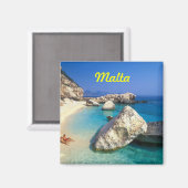 Malta koelkastmagneet magneet (Voorkant / Achterkant)