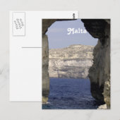 Malta kust briefkaart (Voorkant / Achterkant)