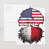 Malta Maltese American USA Briefkaart (Voorkant / Achterkant)
