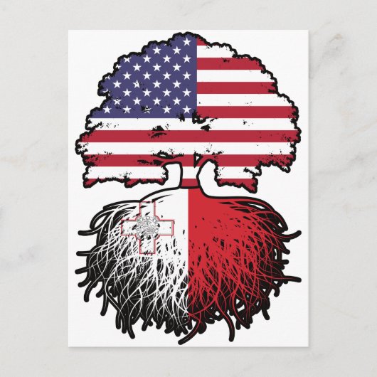 Malta Maltese American USA Briefkaart (Voorkant)